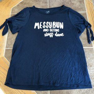 Messy Bun Graphic Tee